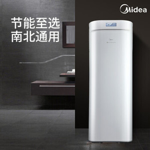 美的空气能热水器一体机150升双源速热洗浴75°高温杀菌、省空间 双源速热