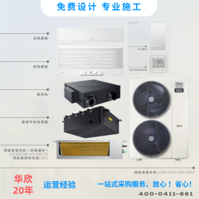 美的小多联领航者二代5匹一拖四一级能效风管机嵌入式空调MDVH-V120W/N1-E01LH(E1)Ⅱ