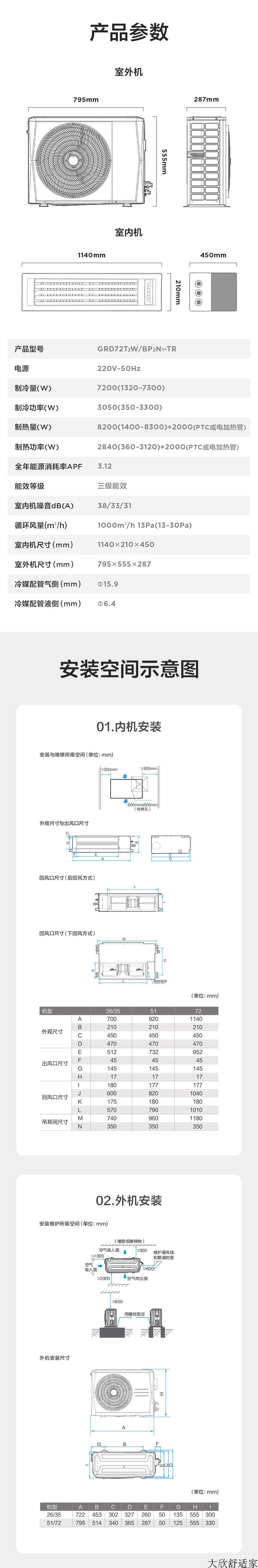 美的kfr120t2w说明书图片